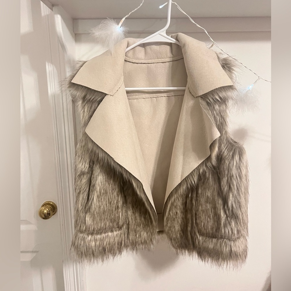 NWT Faux Fur Vest by Kenneth Cole New York